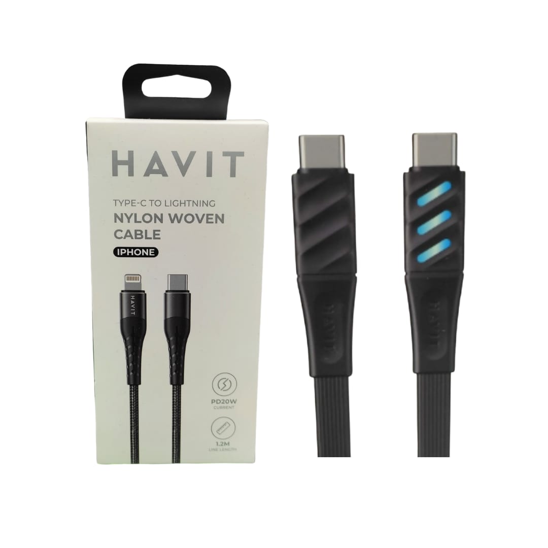Cable de datos para iPhone Tipo C a Lightning HAVIT 1MT