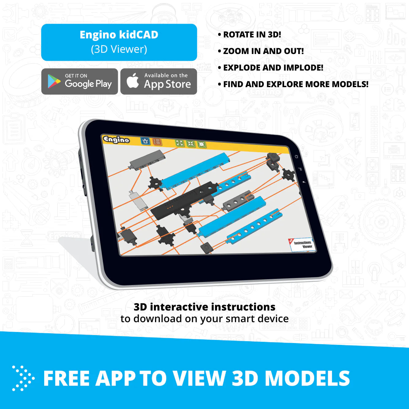 Inventor Mechanics Cuatriciclo +5 modelos | ENGINO