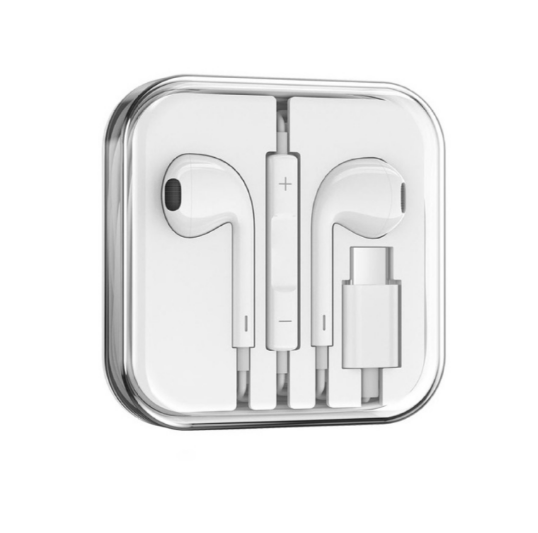 Auriculares Manos Libres Tipo C, Blanco