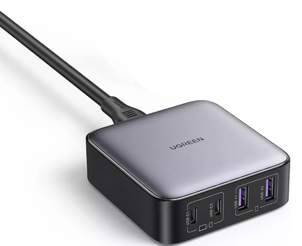 Cargador de Escritorio UGREEN 65W 2 USB A + 2 Tipo C