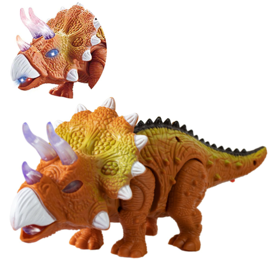 Dinosaurio Triceratops con Movimientos y Luces