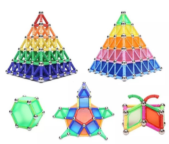 Juego 138 Palos Magnéticos Construcción