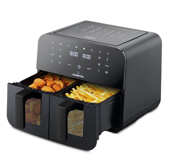 Freidora Sin Aceite Digital Doble PUNKTAL PK-909 FD