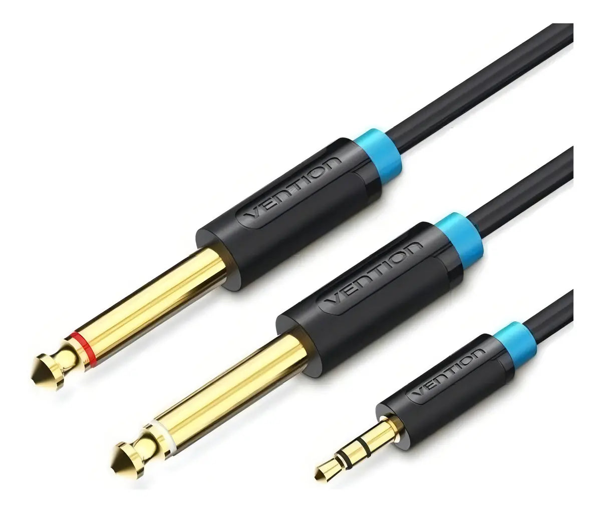 Cable De Audio 3.5 Mm Trs A Dual 6.35 Mm Macho/macho1.5m