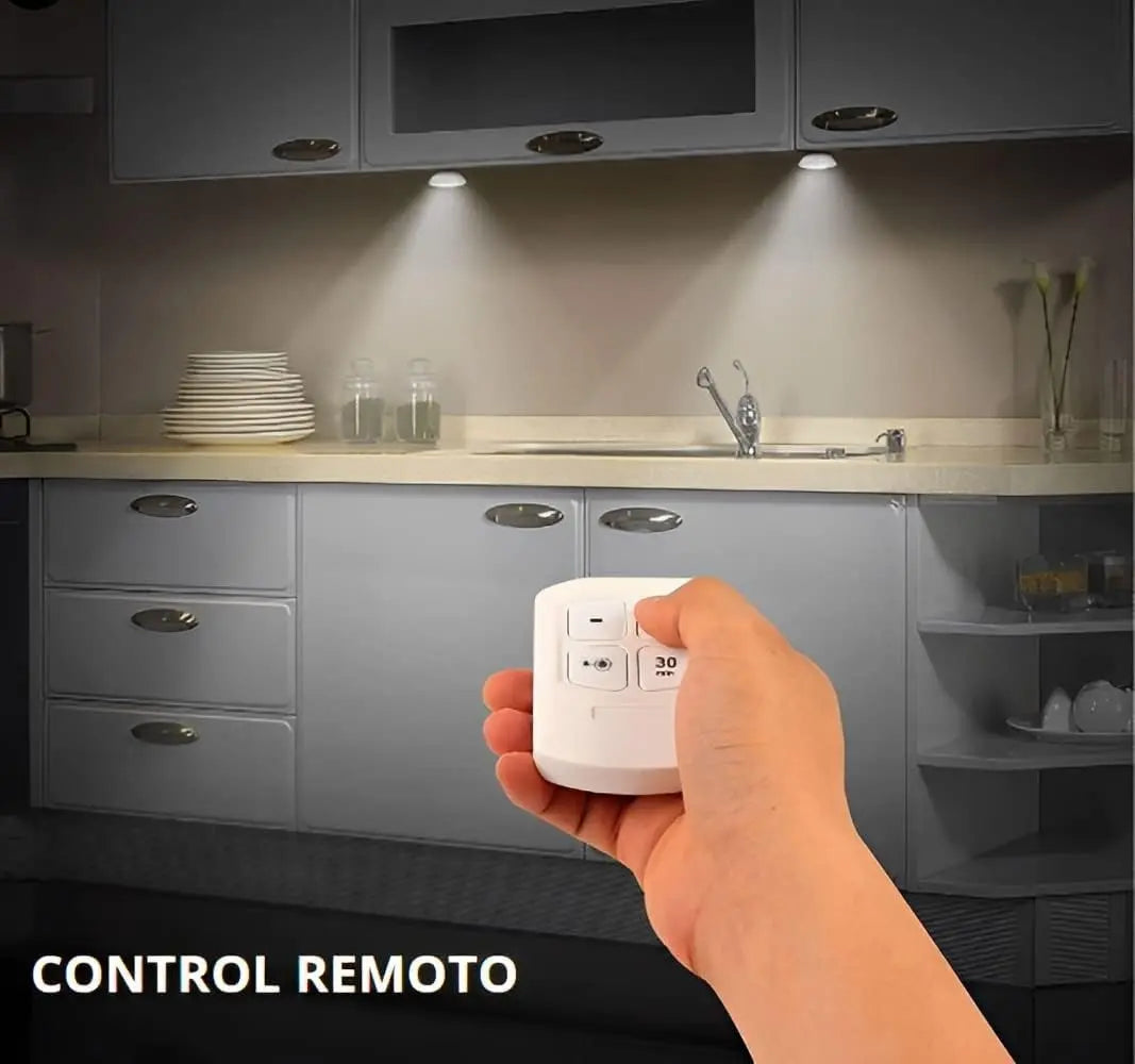 set de 3 Lámparas autoadhesivas con control Remoto
