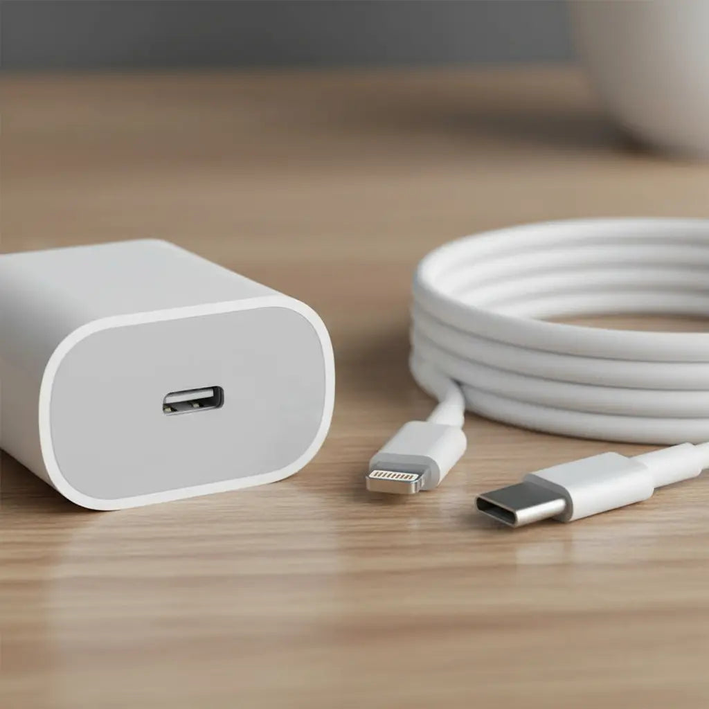 Cargador Carga Rápida Para iPhone + Cable de datos 1 mt