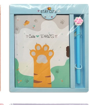 Diario íntimo Cute Paws con bolígrafo