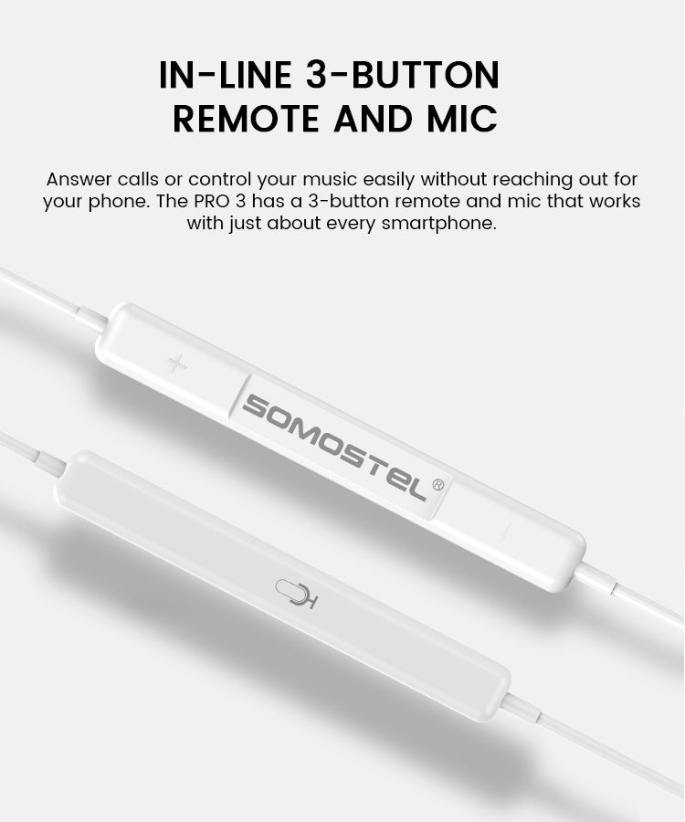 Auriculares Manos Libres Somostel Pro 3