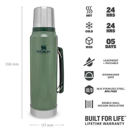 Termo STANLEY Clásico 940ml C/Manija