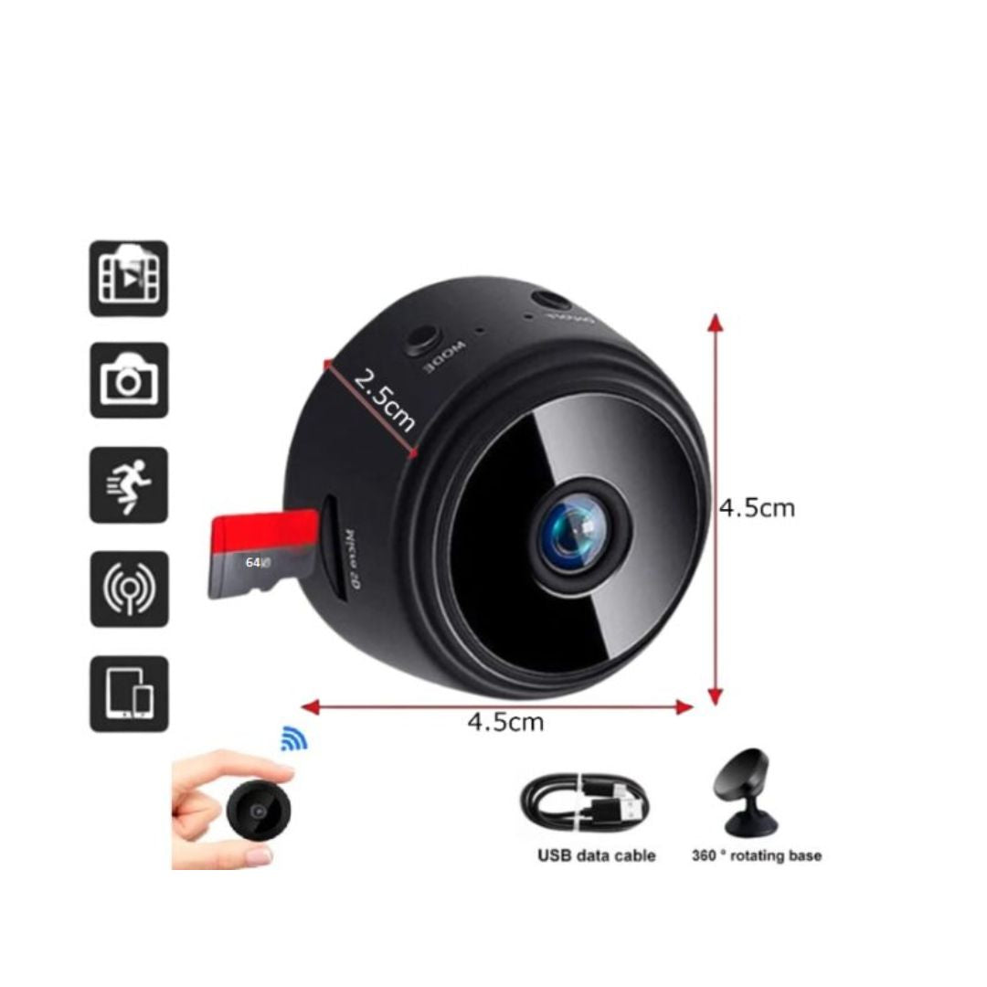 Mini Cámara De Seguridad Inalámbrica Wi-Fi HD