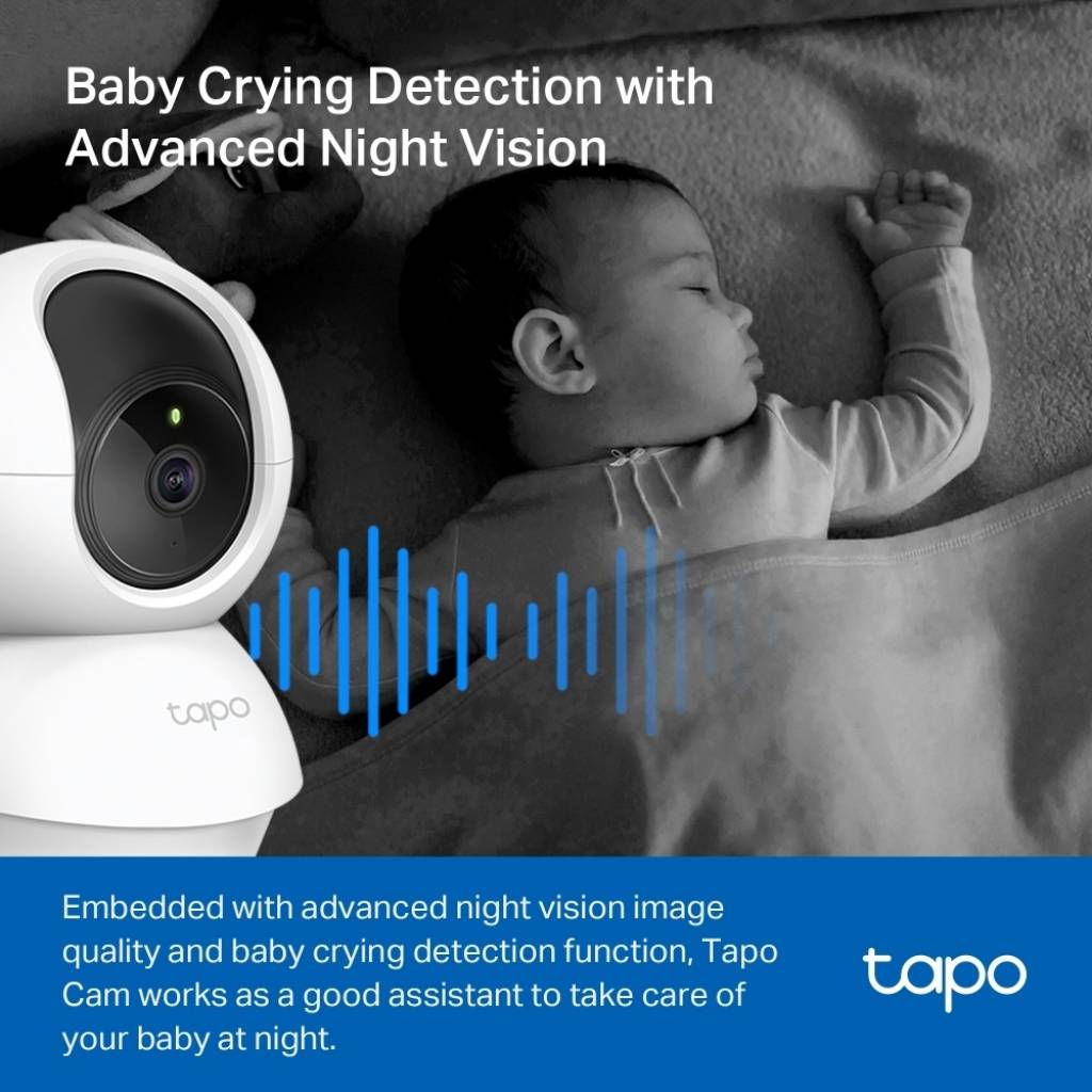 Cámara IP TP-LINK TAPO C200C HD Domotica Pan/Tilt WiFi Visión Nocturna