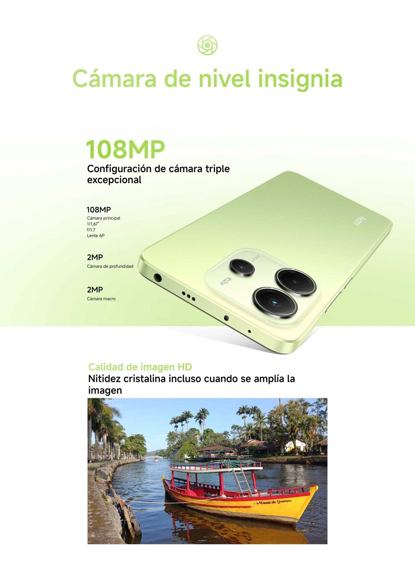 Celular Xiaomi Redmi Note 14, 6GB RAM / 128GB