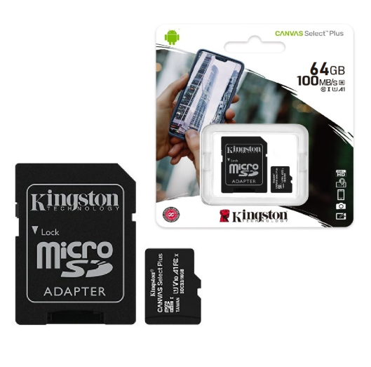 Memoria Micro SD Kingston Select Plus, 64GB