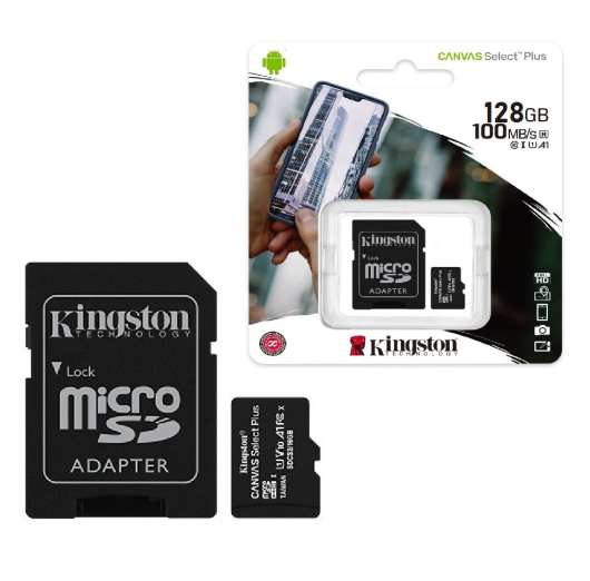 Memoria Micro SD Kingston Select Plus, 128GB