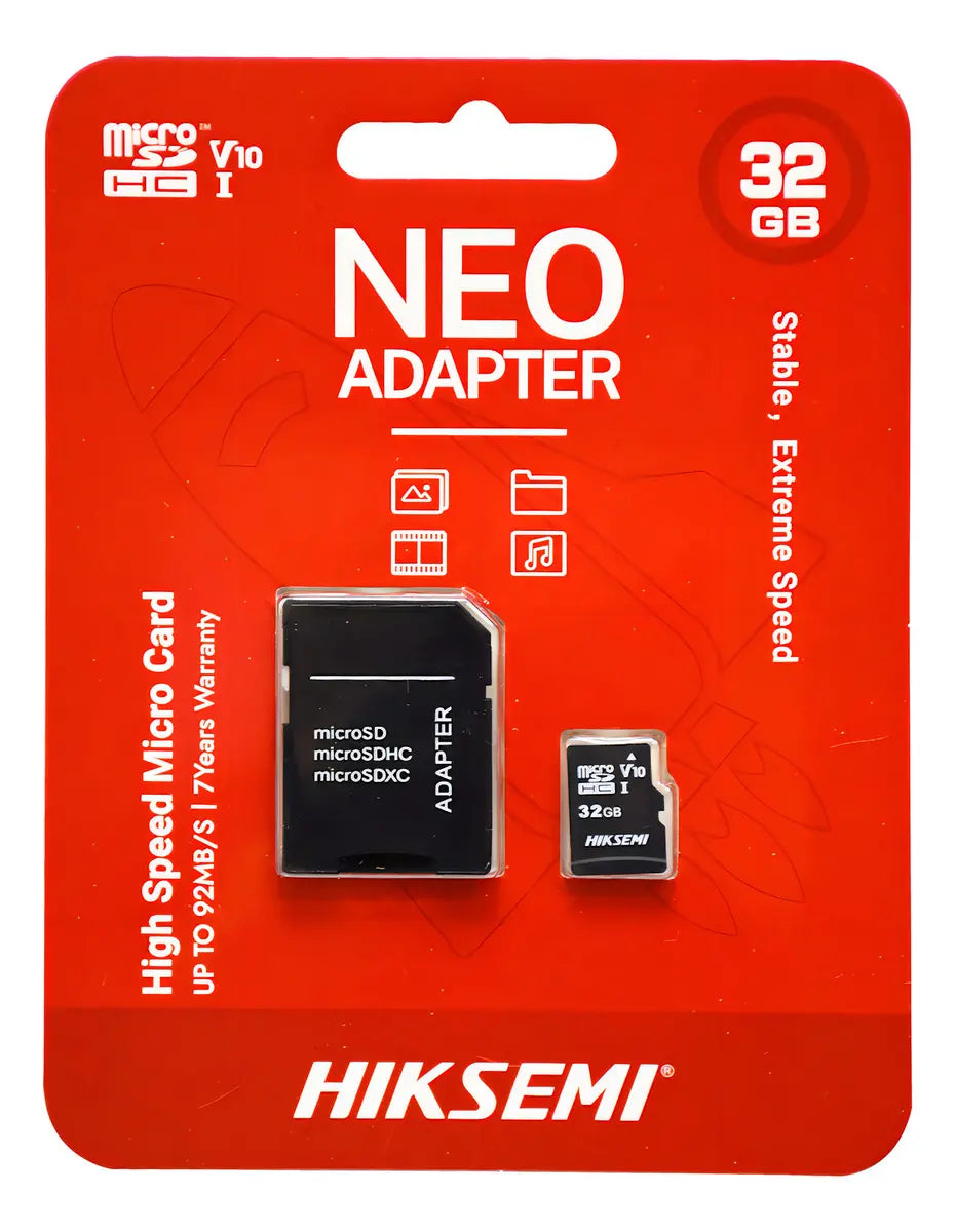 Memoria MicroSD HC32GB Class 10 UHS-I Full HD -  HIKSEMI