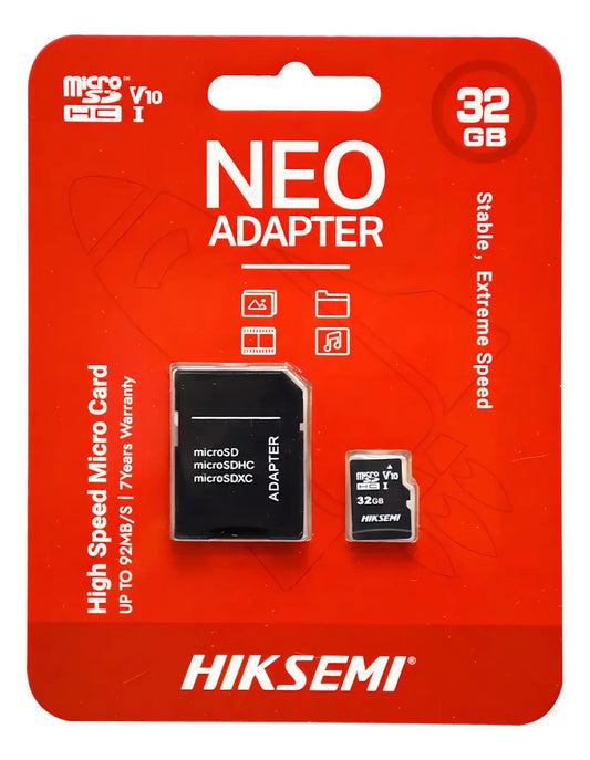 Memoria MicroSD HC32GB Class 10 UHS-I Full HD -  HIKSEMI