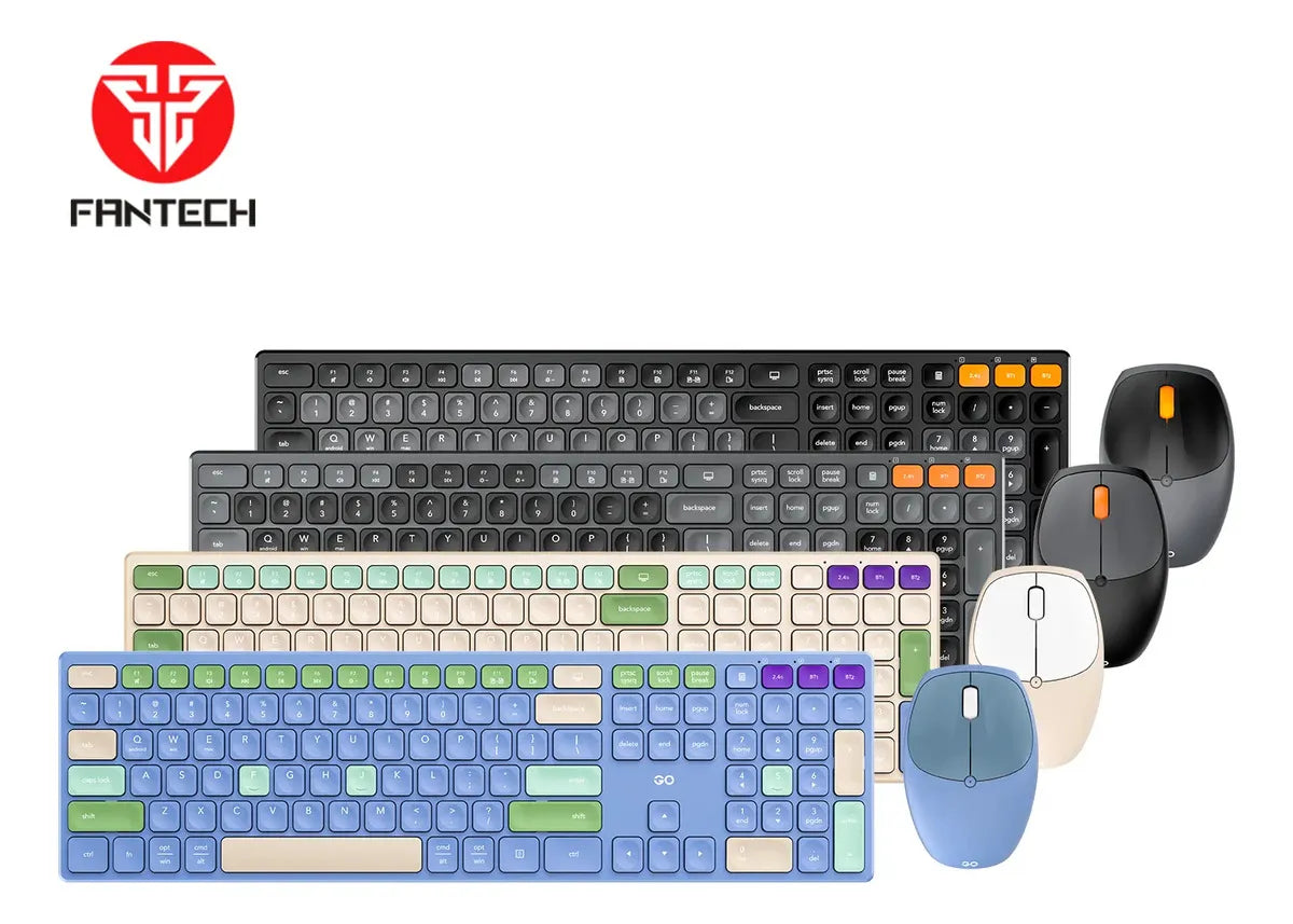 Kit Teclado Y Mouse Inalámbrico Fantech Wk895 Go Pop