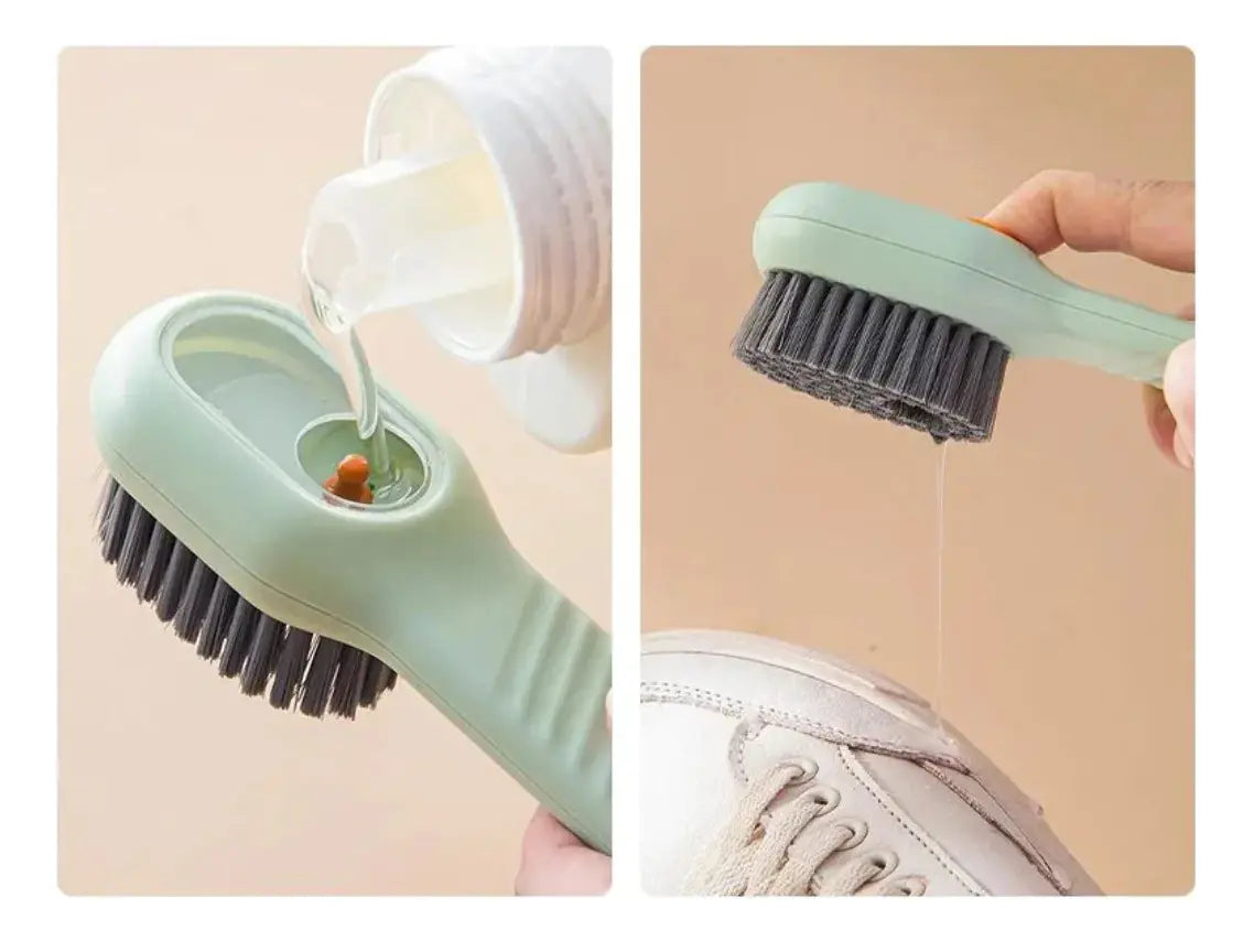 Cepillo De Limpieza para zapatos Con Dispensador De Jabón