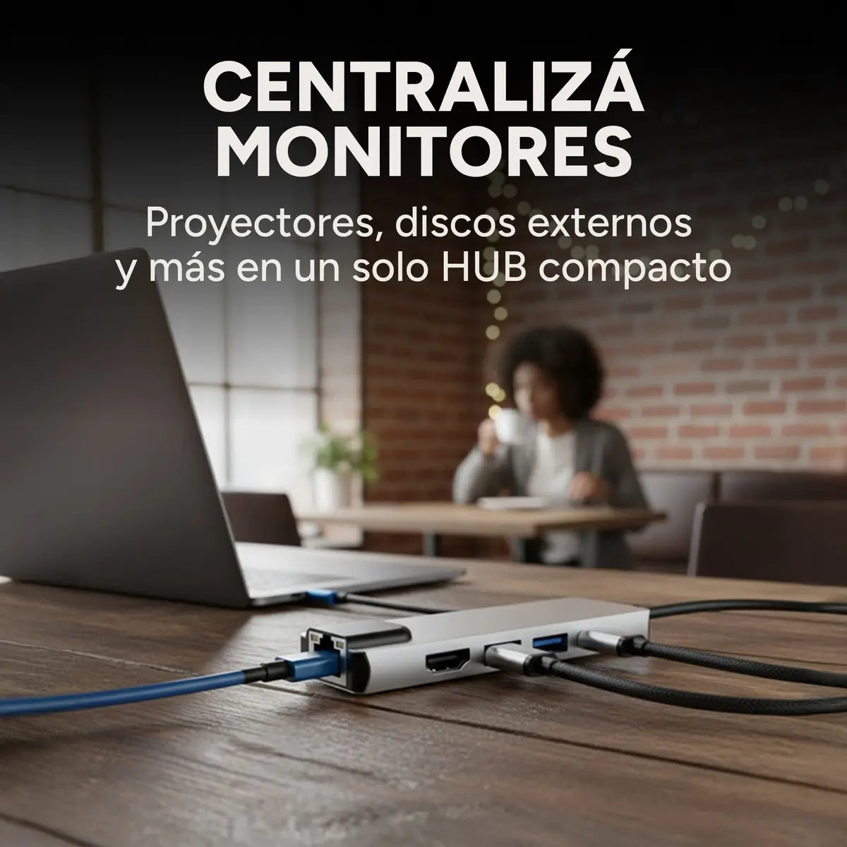 Adaptador Hub Tipo C 5 En 1