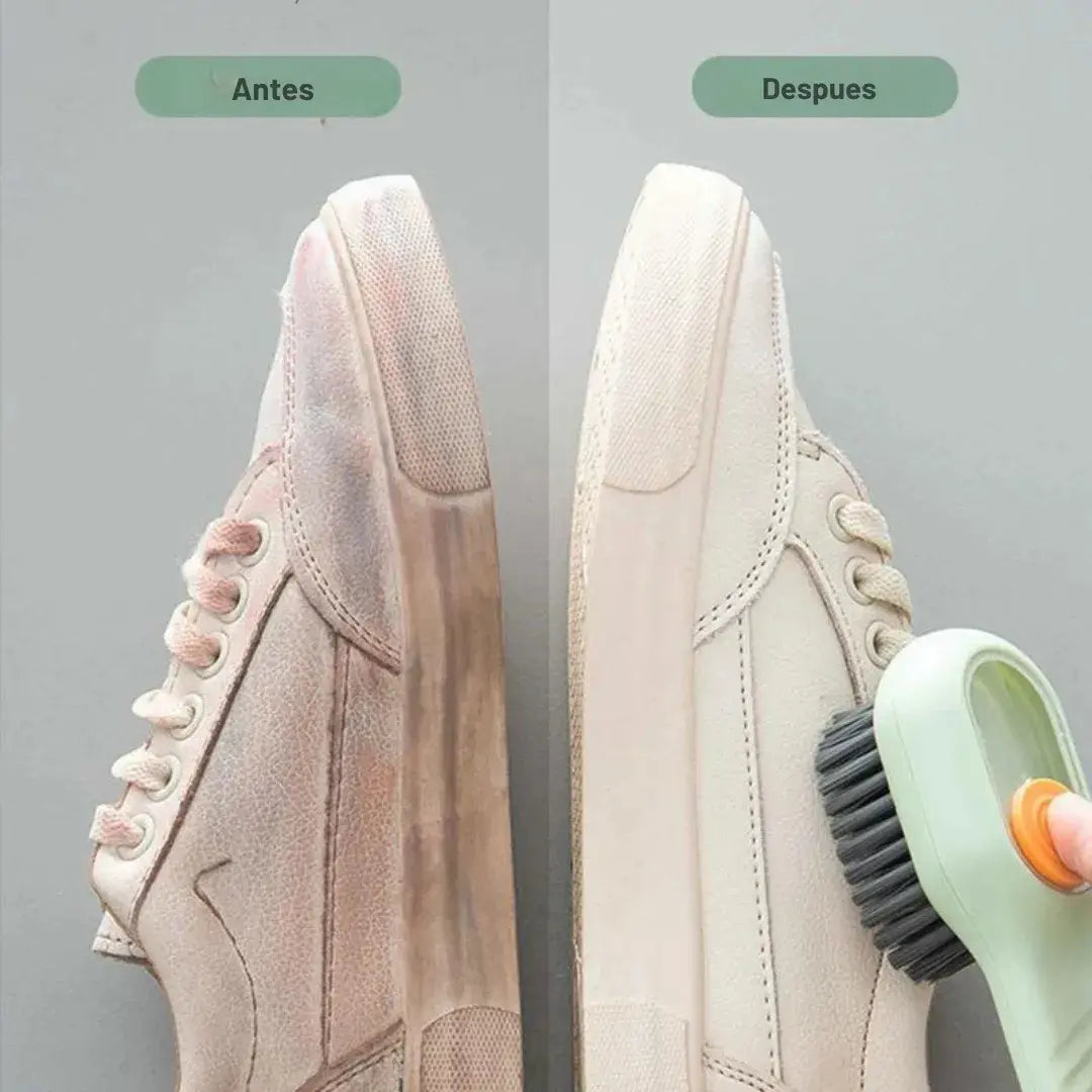 Cepillo De Limpieza para zapatos Con Dispensador De Jabón