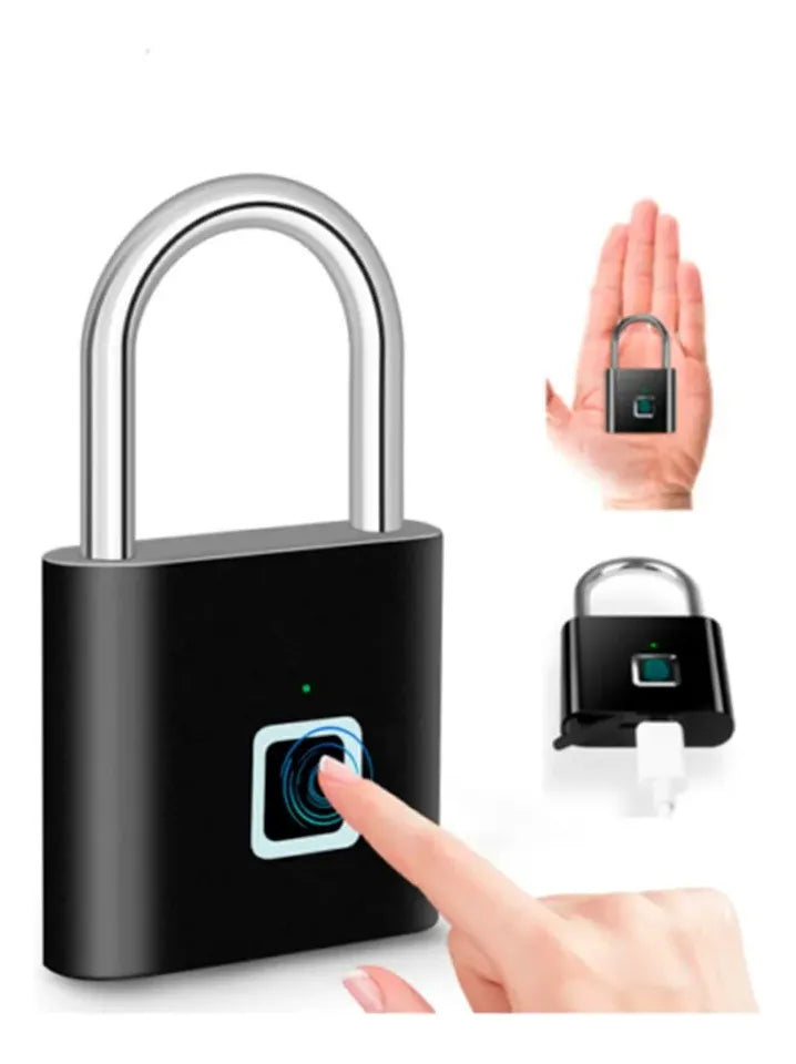 Candado con Huella Digital Impermeable Recargable