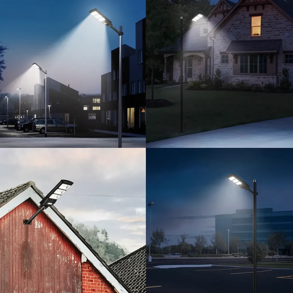 Foco Luz Led Solar Exterior Con Sensor De Movimiento 200w