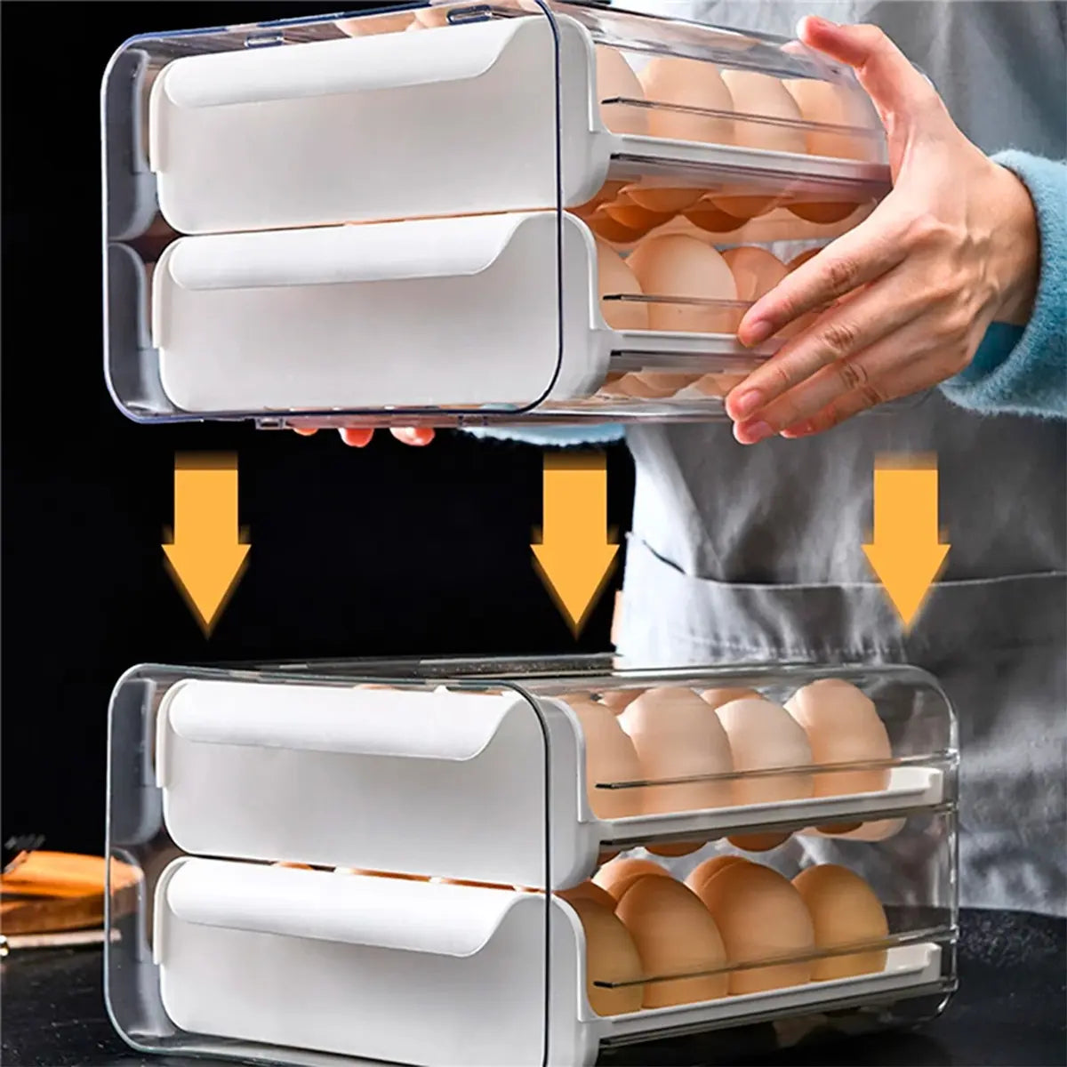 Organizador / Dispensador de Huevos - 32 Huevos