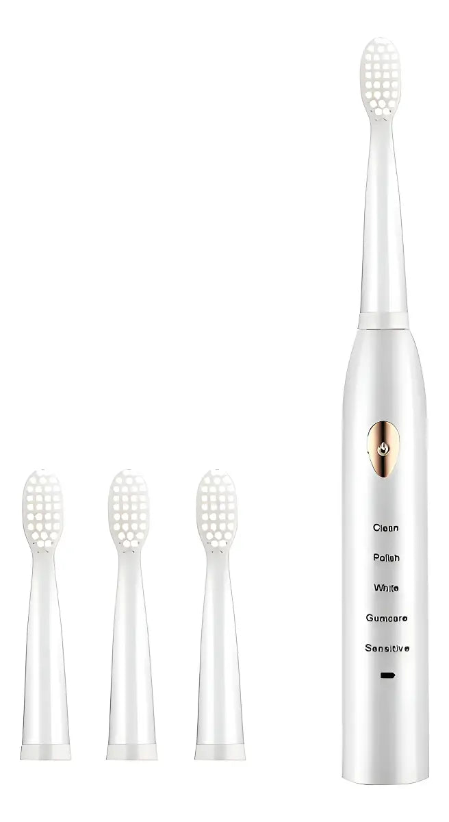 Cepillo Dental Eléctrico Recargable + 3 Cabezales