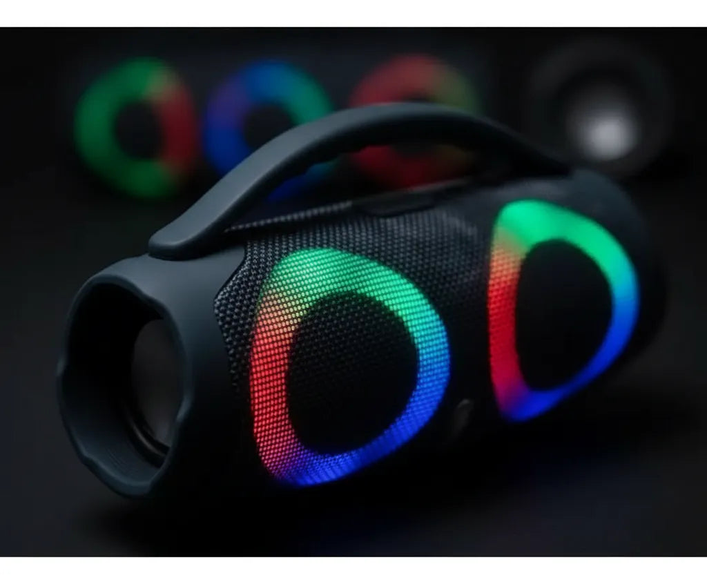 Parlante Portatil Con Luces Sing-e