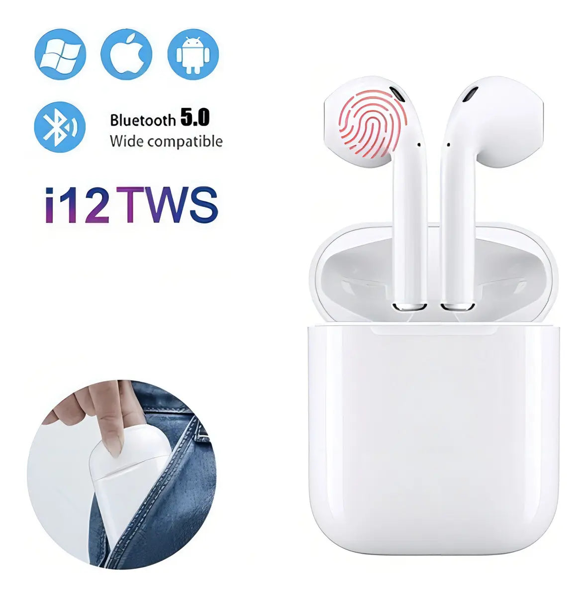 Auriculares Inalámbricos I12 Tws Bluetooth