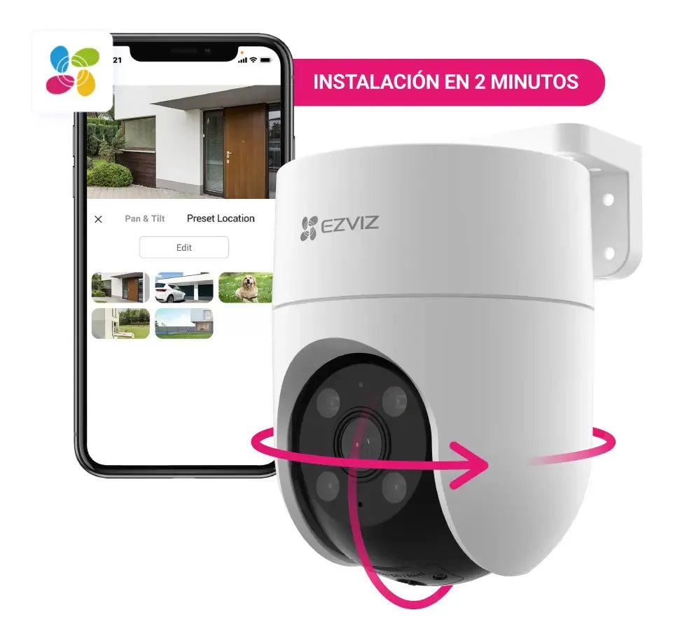 Cámaras de Vigilancia Ezviz H8c Full HD 360° Con Visión Nocturna