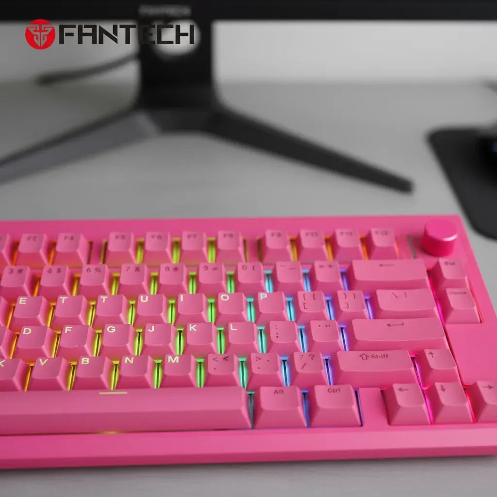Teclado Mecánico Fantech Mk921 Rosie White