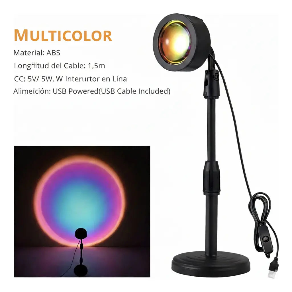 Lampara Proyector Atardecer Con Control