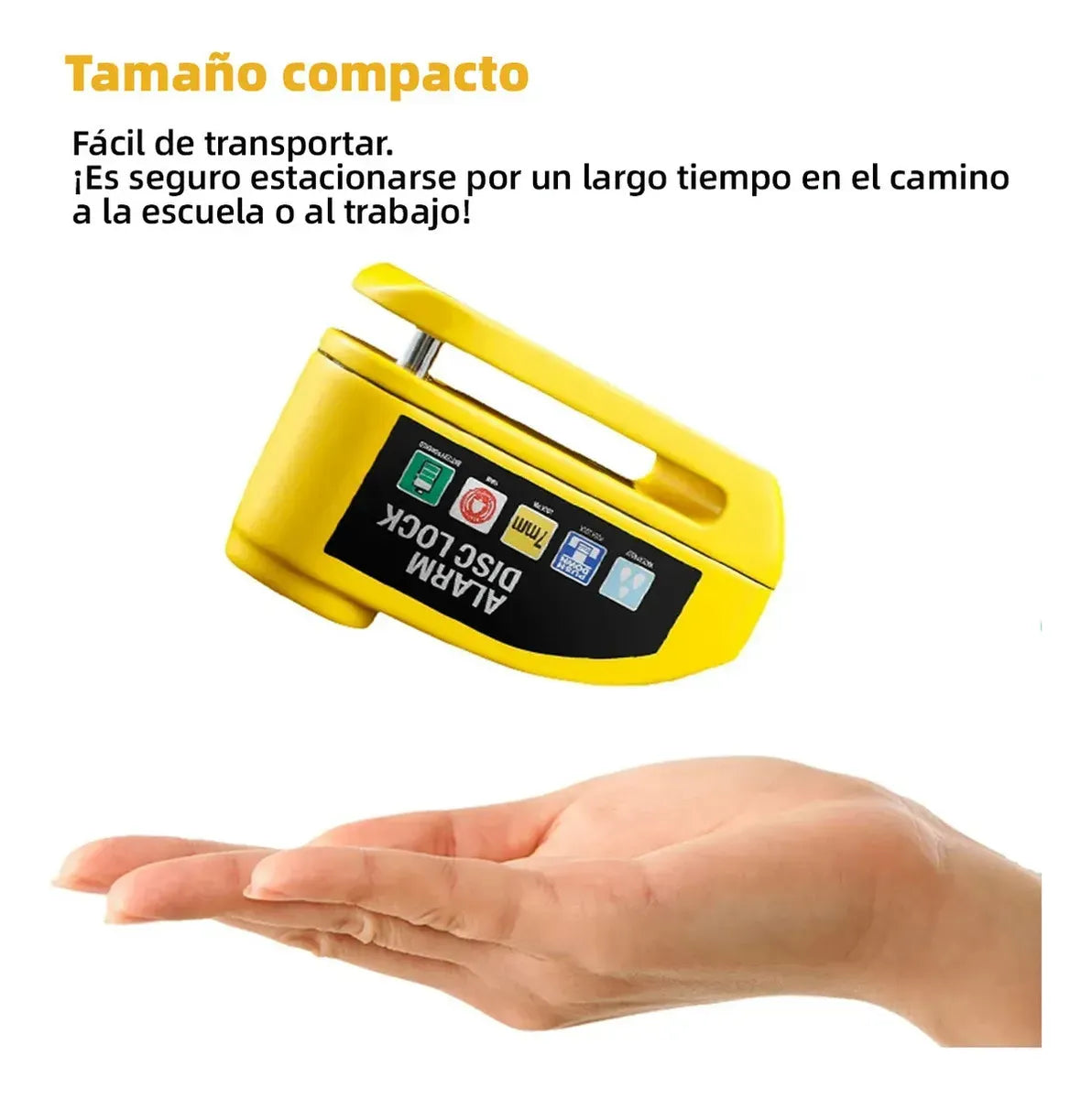 Candado Disco Freno para Moto / Bici Recargable