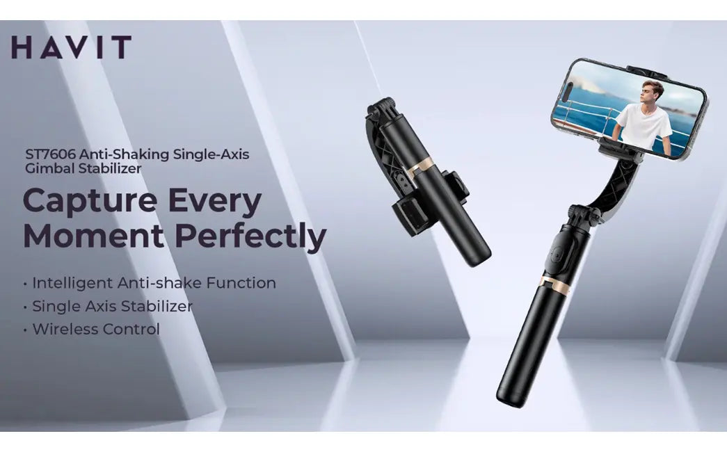Estabilizador Gimbal Trípode Bluetooth Para Celular / HAVIT ST7606