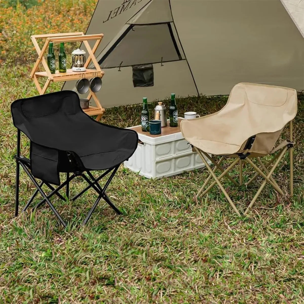 Silla Plegable Para Playa Camping / Picnic Con Posa Vaso