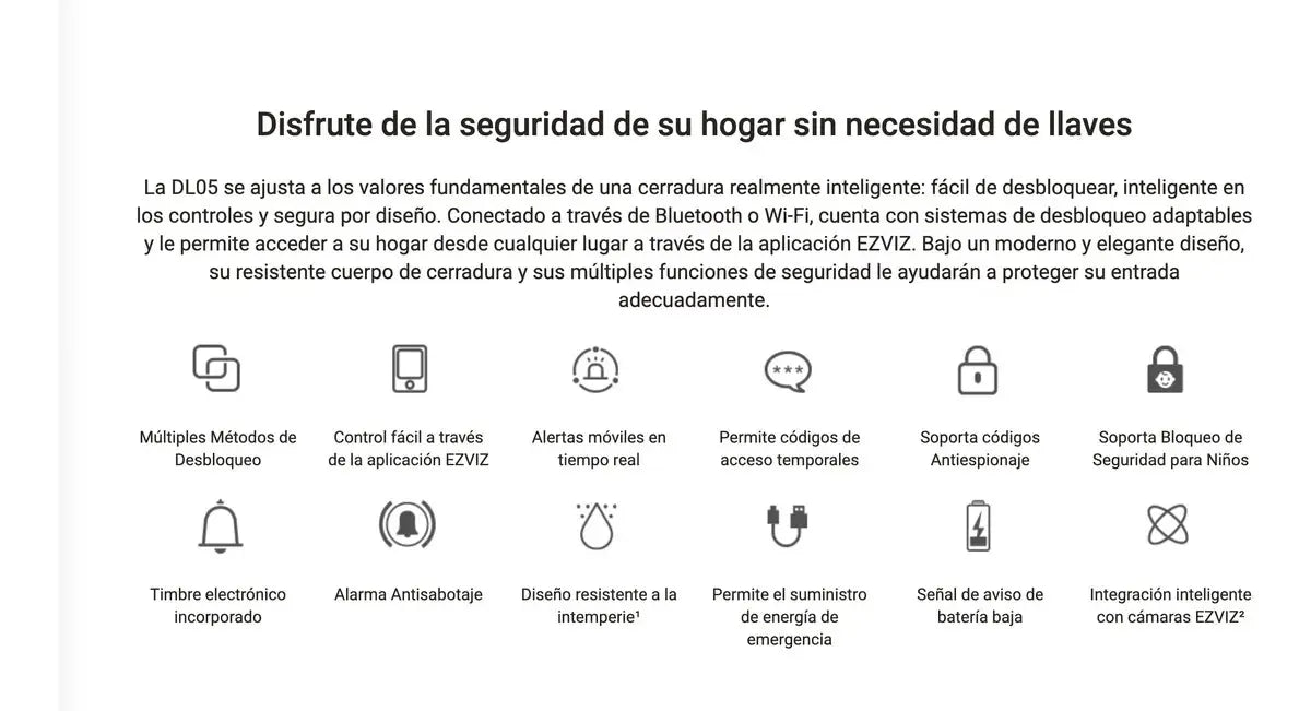 Cerradura Inteligente Biométrica Ezviz