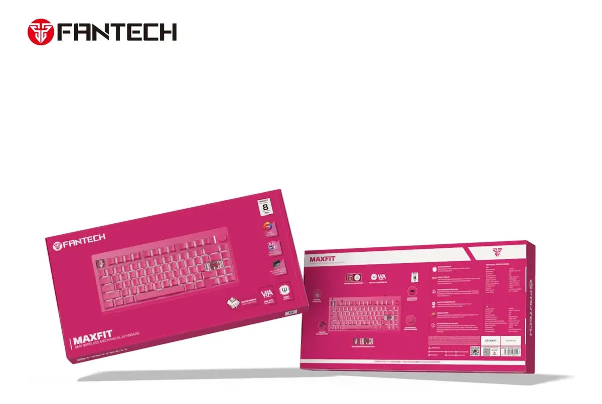 Teclado Mecánico Fantech Mk921 Rosie White