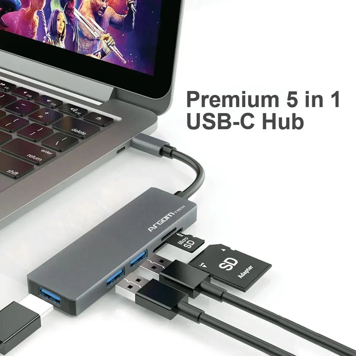 Adaptador HUB - Tipo C 5 En 1