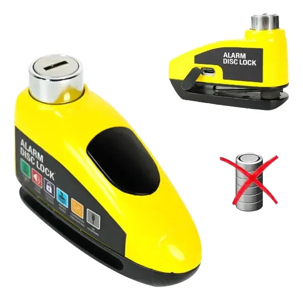 Candado Disco Freno para Moto / Bici Recargable