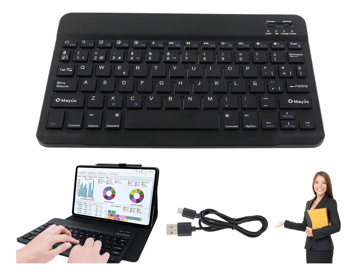 Mini Teclado Inalámbrico Ultra Delgado