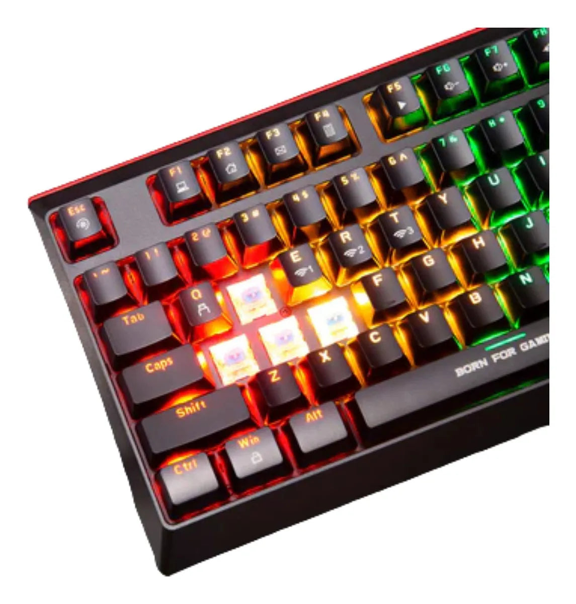 Teclado Mecánico Gamer 60% Marvo Switch Blue Rgb Bluetooth Negro