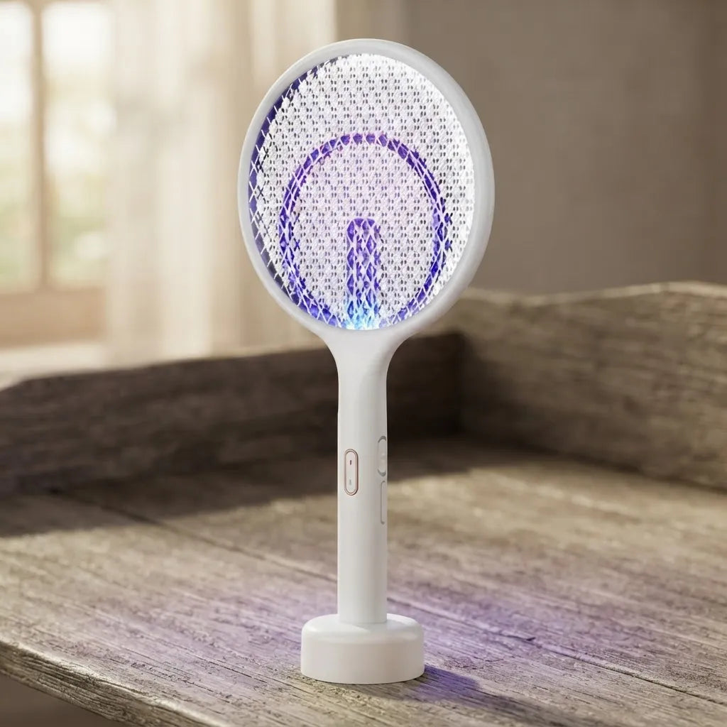 Raqueta Matamosquitos USB Recargable Usams Con Base