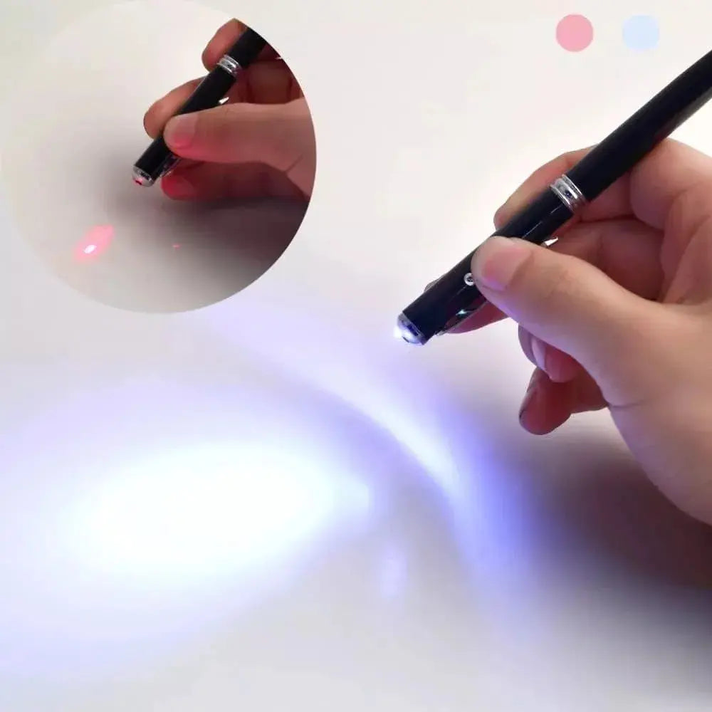 Lápiz 4 En 1 Táctil Pantalla + Laser + Linterna + Bolígrafo