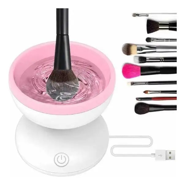Limpiador De Brochas De Maquillaje Automático
