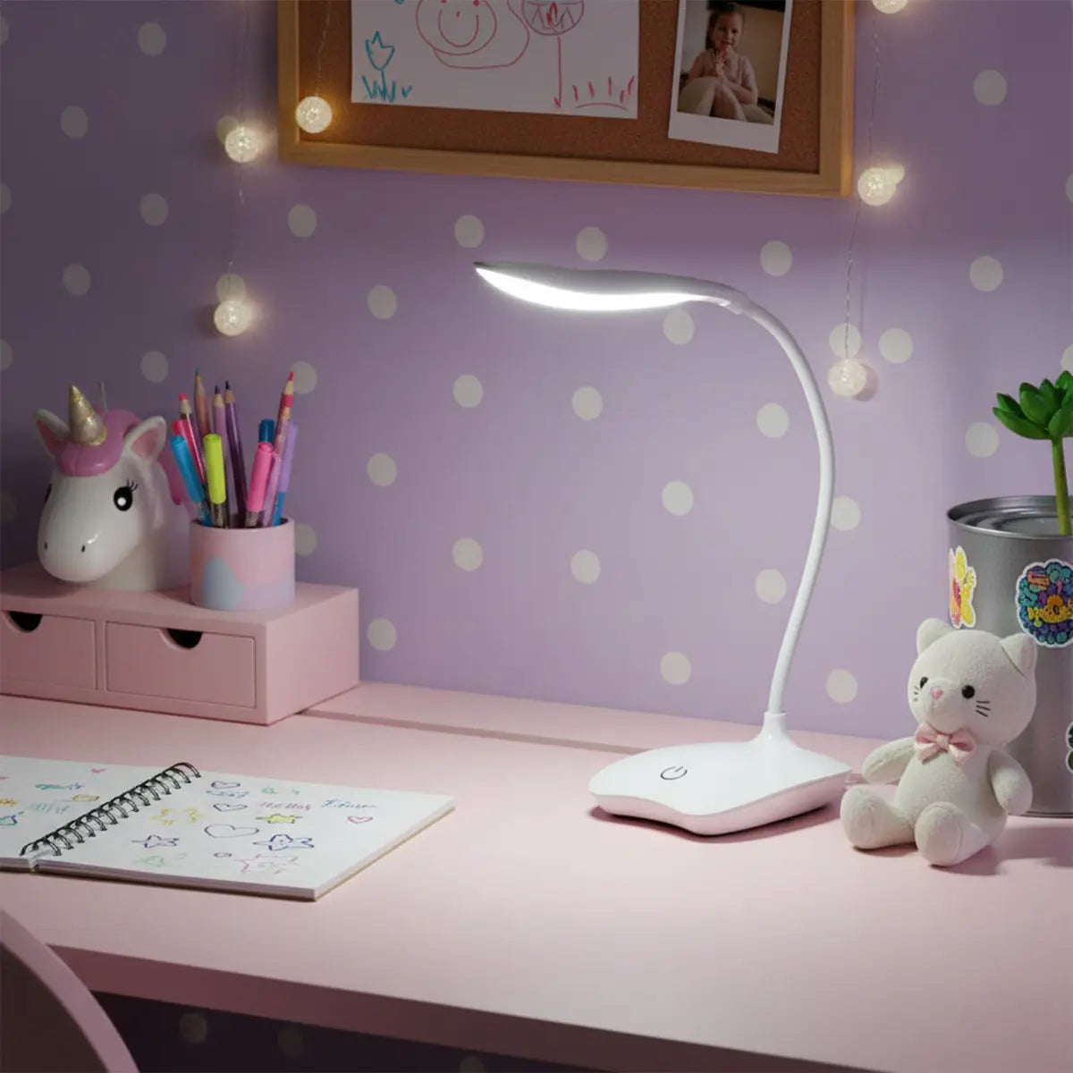 Lampara Led Con Base Táctil / Recargable