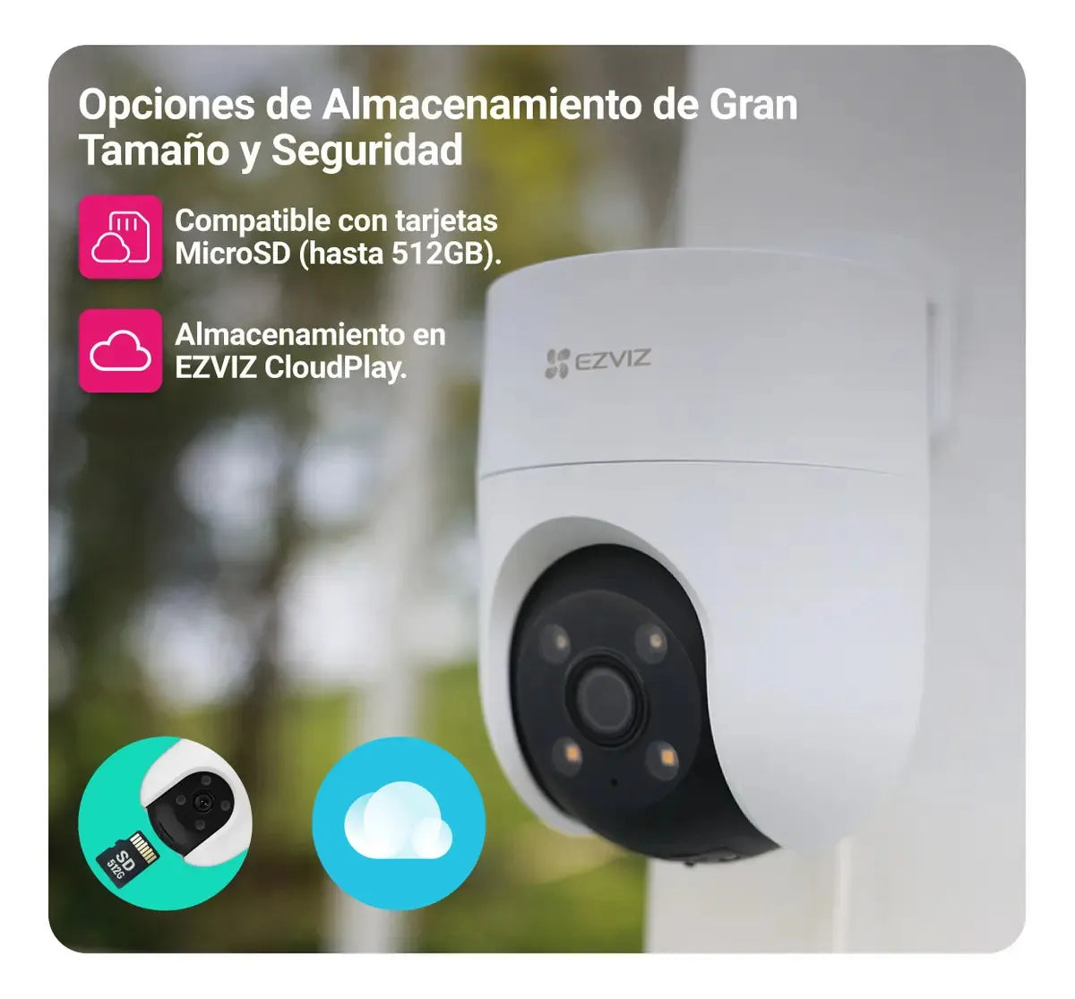 Cámaras de Vigilancia Ezviz H8c Full HD 360° Con Visión Nocturna