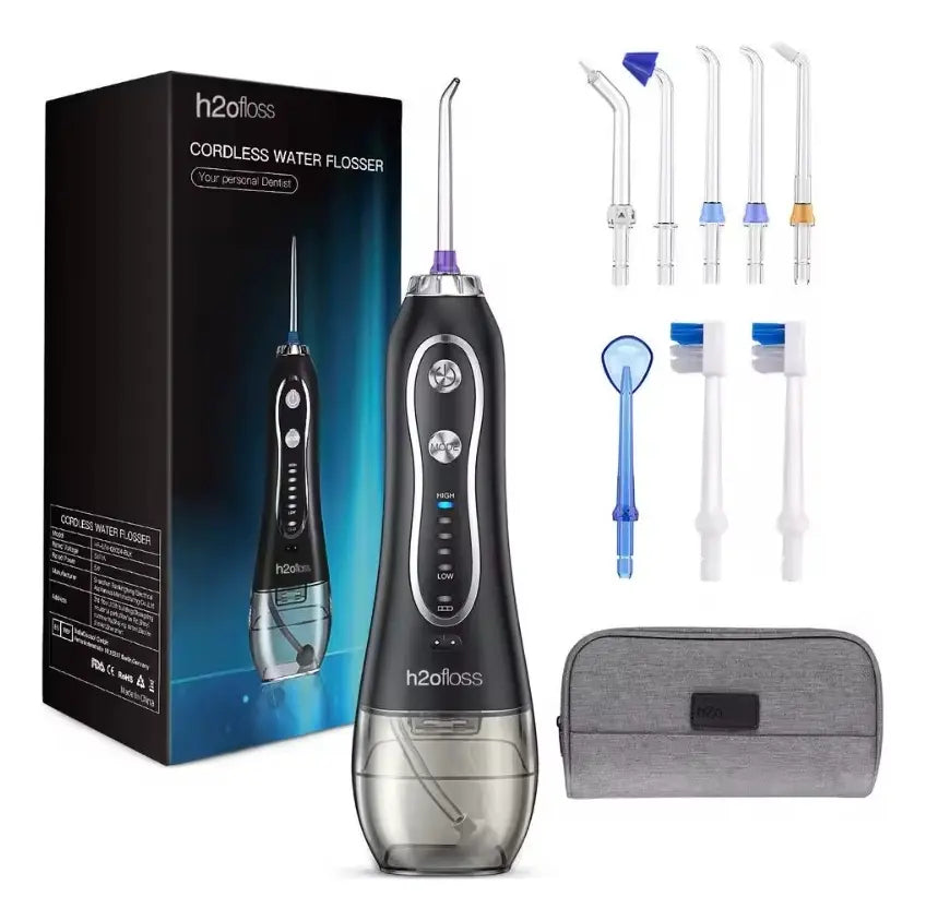 Irrigador Bucal Eléctrico H2ofloss 300ml Recargable