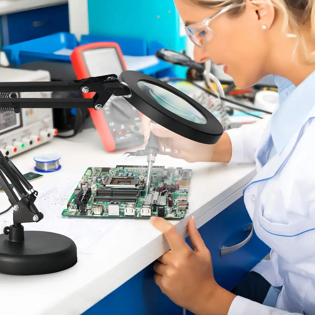 Lmapra / Aro Luz Led con Lupa