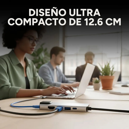 Adaptador Hub Tipo C 5 En 1